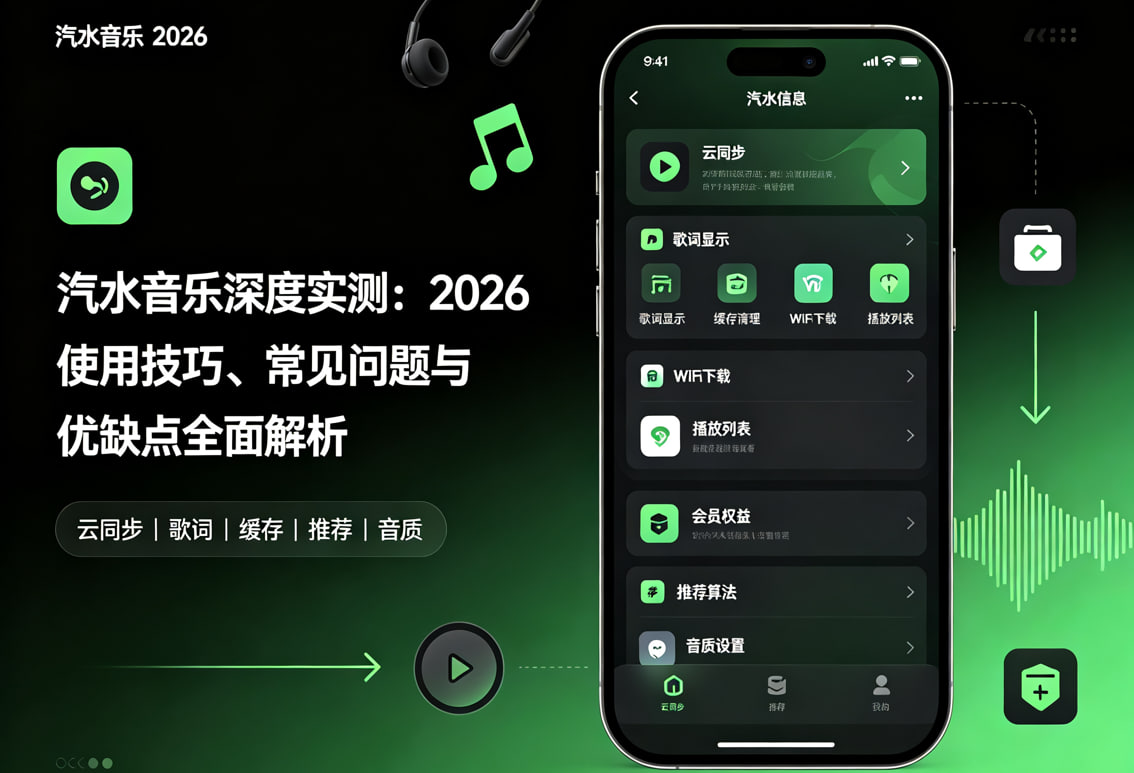 汽水音乐深度实测：2026 使用技巧、常见问题与优缺点全面解析